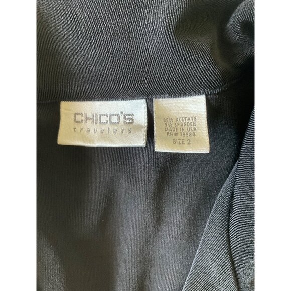 Chico's Travelers Button front size 2 Large short-sleeve top - Picture 5 of 6